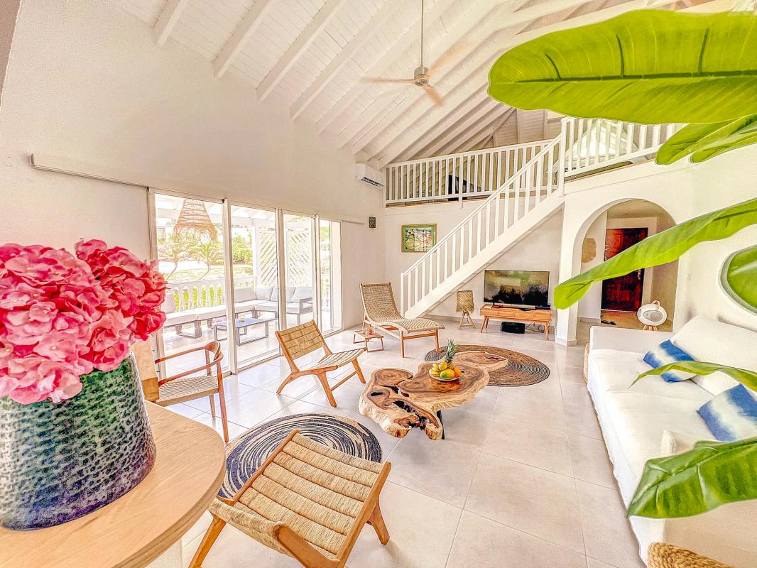 A louer villa Baie Orientale Saint Martin_ Salon - 6